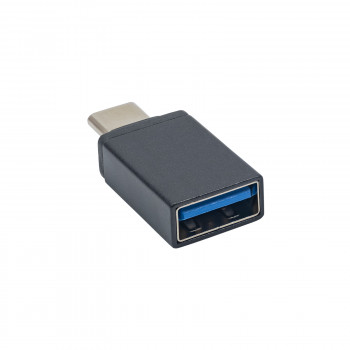 Akyga AK-AD-54 adaptador OTG USB-C (conector macho) a USB-A 3.0 (conector hembra), negro