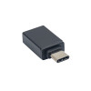 Akyga AK-AD-54 adaptador OTG USB-C (conector macho) a USB-A 3.0 (conector hembra), negro