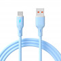 Akyga AK-USB-63 cable USB USB-A (macho) / USB-C (macho), USB 2.0, 18W, 1 m, azul, silicona