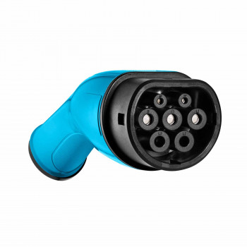 Akyga AK-SC-E04 acoplador de carga Type 2 (IEC 62196-2) para vehículos eléctricos, monofásico, 32 A, azul