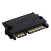 Akyga AK-CA-83 adaptador SATA 22 pines (15+7) conector hembra a conector macho, negro