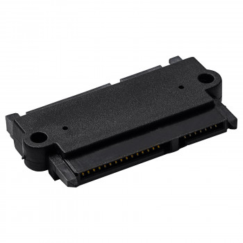 Akyga AK-CA-83 adaptador SATA 22 pines (15+7) conector hembra a conector macho, negro