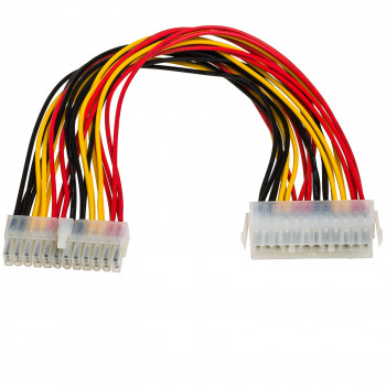 Akyga AK-CA-09 cable de extensión de alimentación ATX 24 pines (20+4), 24 pines (hembra) a 24 pines (macho), 30 cm
