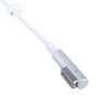 Akyga AK-SC-34 cable de servicio DC para fuente de alimentación de portátil MagSafe L, 85 W, 1,2 m, para Apple, blanco