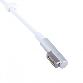 Akyga AK-SC-34 cable de servicio DC para fuente de alimentación de portátil MagSafe L, 85 W, 1,2 m, para Apple, blanco