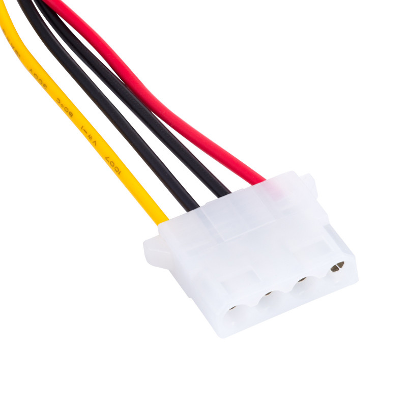 Akyga AK-CA-11 cable adaptador de alimentación SATA (macho) a Molex (hembra), 15 cm