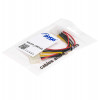 Akyga AK-CA-15 cable distribuidor de alimentación Molex (macho) a 2x Molex (hembra), 15 cm
