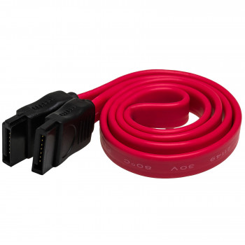 Akyga AK-CA-27 cable de datos SATA III, 6 Gb/s, 0,5 m, rojo