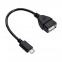 Akyga AK-AD-09 cable adaptador OTG Micro USB-B (macho) a USB-A (hembra), 15 cm, negro
