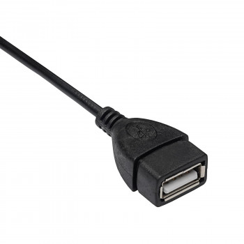 Akyga AK-AD-09 cable adaptador OTG Micro USB-B (macho) a USB-A (hembra), 15 cm, negro