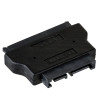Akyga AK-CA-53 adaptador Slim-SATA (conector macho) a SATA 22 pines (conector hembra), negro