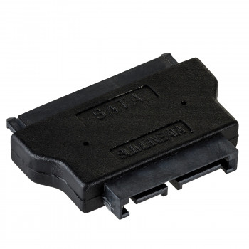 Akyga AK-CA-53 adaptador Slim-SATA (conector macho) a SATA 22 pines (conector hembra), negro