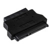 Akyga AK-CA-53 adaptador Slim-SATA (conector macho) a SATA 22 pines (conector hembra), negro