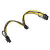 Akyga AK-CA-55 distribuidor de alimentación para tarjeta gráfica PCI-E 6 pines (conector hembra) a 2x PCI-E 6+2 pines (conector macho), 2x 15 cm