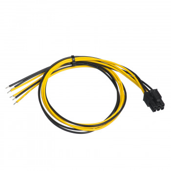 Akyga AK-SC-19 cable de servicio para fuente de alimentación de PC PCIe 6 pines, 45 cm