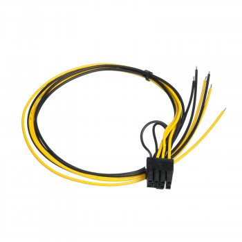 Akyga AK-SC-20 cable de servicio para fuente de alimentación de PC PCIe 6+2 pines conector macho, 45 cm