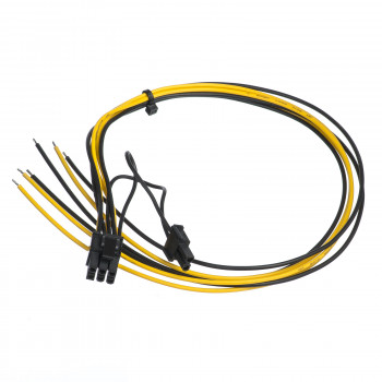 Akyga AK-SC-20 cable de servicio para fuente de alimentación de PC PCIe 6+2 pines conector macho, 45 cm