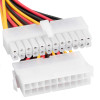Akyga AK-CA-66 cable adaptador de alimentación ATX 20 pines (conector hembra) a 24 pines (20+4) (conector macho), 15 cm