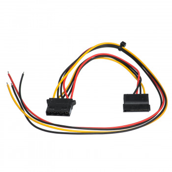 Akyga AK-SC-23 cable de servicio para fuente de alimentación de PC conector hembra Molex / conector hembra SATA, 40 / 15 cm
