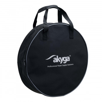 Akyga AK-AC-02 bolsa de almacenamiento para cable de carga de vehículo eléctrico, resistente al agua, negra