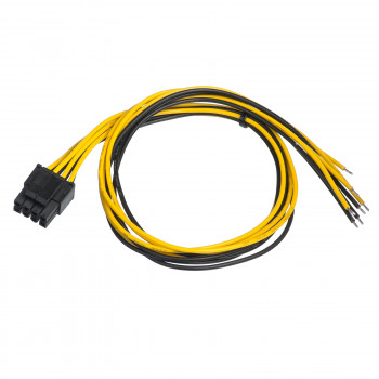 Akyga AK-SC-22 Cable de servicio para fuente de alimentación de PC conector EPS 8 pines (4+4), 45 cm