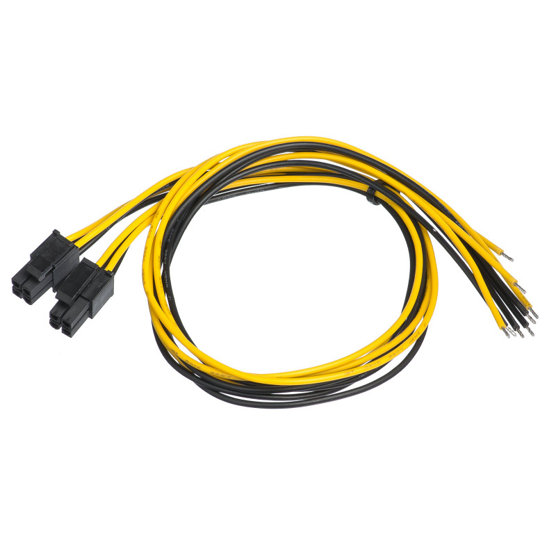 Akyga AK-SC-22 Cable de servicio para fuente de alimentación de PC conector EPS 8 pines (4+4), 45 cm