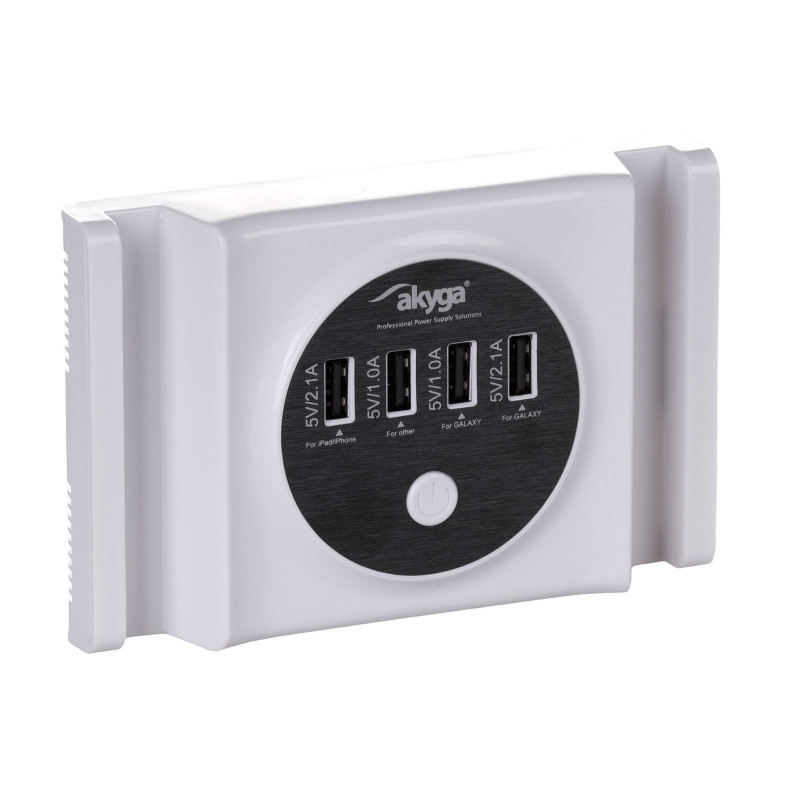 Fuente de alimentación universal Akyga AK-TB-05 5.0V / 6.0A 30W 4x USB A 1.5m