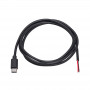Akyga AK-SC-38 Cable de servicio conector USB-C y extremo abierto, 10 W (5 V / 2 A), 1 m, negro