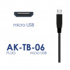 Fuente de alimentación universal Akyga AK-TB-06 5,0V / 2,5A 12,5W micro USB B 1,1m