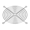 Akyga AK-CA-26 Rejilla para ventilador de carcasa de 120 mm, acero cromado, plata