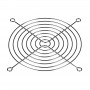 Akyga AK-CA-26 Rejilla para ventilador de carcasa de 120 mm, acero cromado, plata