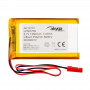 Akyga AKY0107 Batería Li-Po LP503759 3,7 V 1350 mAh con PCM, conector JST 2,54 mm 2 pines, cable 150 mm