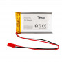 Akyga AKY0653 LP103740 batería Li-Po 3,7 V 1580 mAh con PCM, conector macho JST 2,54 mm 2 pines, cable de 150 mm