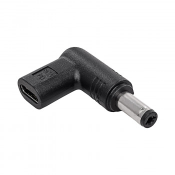 Akyga AK-ND-C02 adaptador de carga USB-C a DC 5,5 x 2,1 mm para portátiles, 18,5-20 V, 100 W