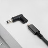 Akyga AK-ND-C02 adaptador de carga USB-C a DC 5,5 x 2,1 mm para portátiles, 18,5-20 V, 100 W