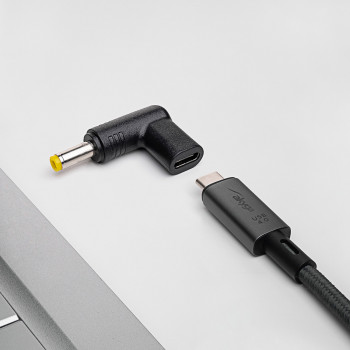 Akyga AK-ND-C03 adaptador de carga USB-C a DC 4,8 x 1,7 mm para portátiles, 18,5-20 V, 100 W