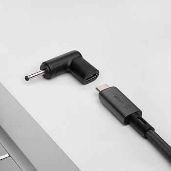 Akyga AK-ND-C06 adaptador de carga USB-C a DC 3,0 x 1,0 mm para portátiles, 18,5-20 V, 100 W