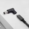 Akyga AK-ND-C07 adaptador de carga USB-C a DC 7,4 x 5,0 mm + pin para portátiles, 18,5-20 V, 100 W, para HP