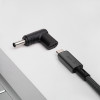 Akyga AK-ND-C10 adaptador de carga USB-C a DC 4,5 x 3,0 mm + pin para portátiles, 18,5-20 V, 100 W, para Dell
