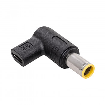 Akyga AK-ND-C12 adaptador de carga USB-C a DC 7,9 x 5,5 mm + pin para portátiles, 18,5-20 V, 100 W