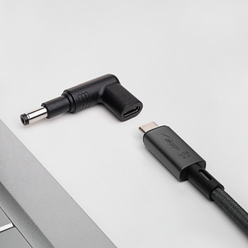 Akyga AK-ND-C13 adaptador de carga USB-C a DC 4,8 x 1,7 mm para portátiles, 18,5-20 V, 100 W