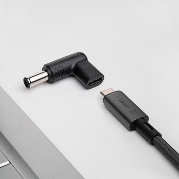 Akyga AK-ND-C14 adaptador de carga USB-C a DC 6,5 x 4,4 mm + pin para portátiles, 18,5-20 V, 100 W