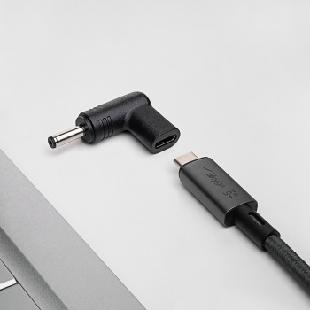 Akyga AK-ND-C15 adaptador de carga USB-C a DC 4,0 x 1,3 mm para portátiles, 18,5-20 V, 100 W