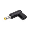 Akyga AK-ND-C16 adaptador de carga USB-C a DC 5,5 x 3,0 mm + pin para portátiles, 18,5-20 V, 100 W