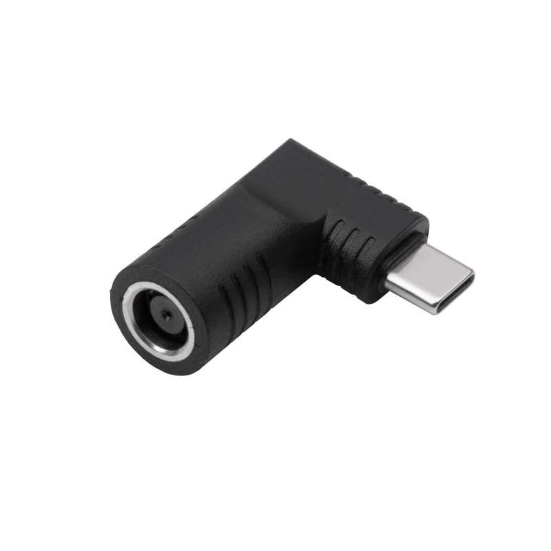 Akyga AK-ND-D02 adaptador DC 7,4 x 5,0 mm + pin a USB-C PD para fuentes de alimentación de portátil, 65 W