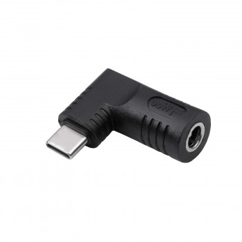 Akyga AK-ND-D06 adaptador DC 5,5 x 2,5 mm a USB-C PD para fuentes de alimentación de portátil, 65 W
