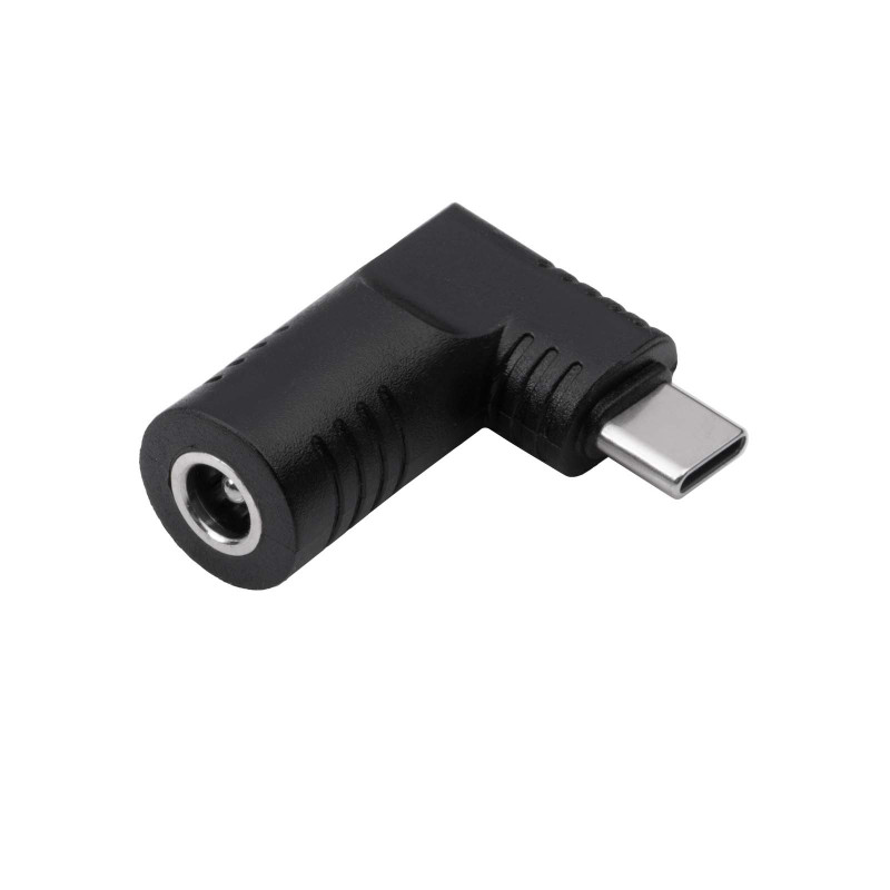 Akyga AK-ND-D06 adaptador DC 5,5 x 2,5 mm a USB-C PD para fuentes de alimentación de portátil, 65 W