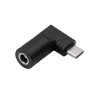 Akyga AK-ND-D07 adaptador DC 5,5 x 2,1 mm a USB-C PD para fuentes de alimentación de portátil, 65 W, para HP