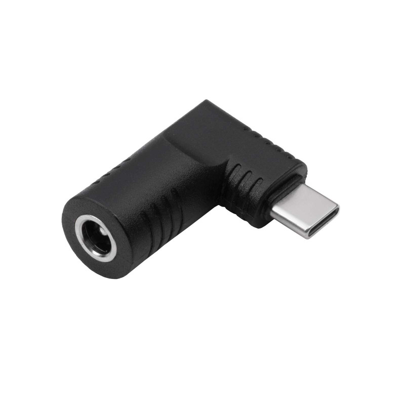 Akyga AK-ND-D07 adaptador DC 5,5 x 2,1 mm a USB-C PD para fuentes de alimentación de portátil, 65 W, para HP