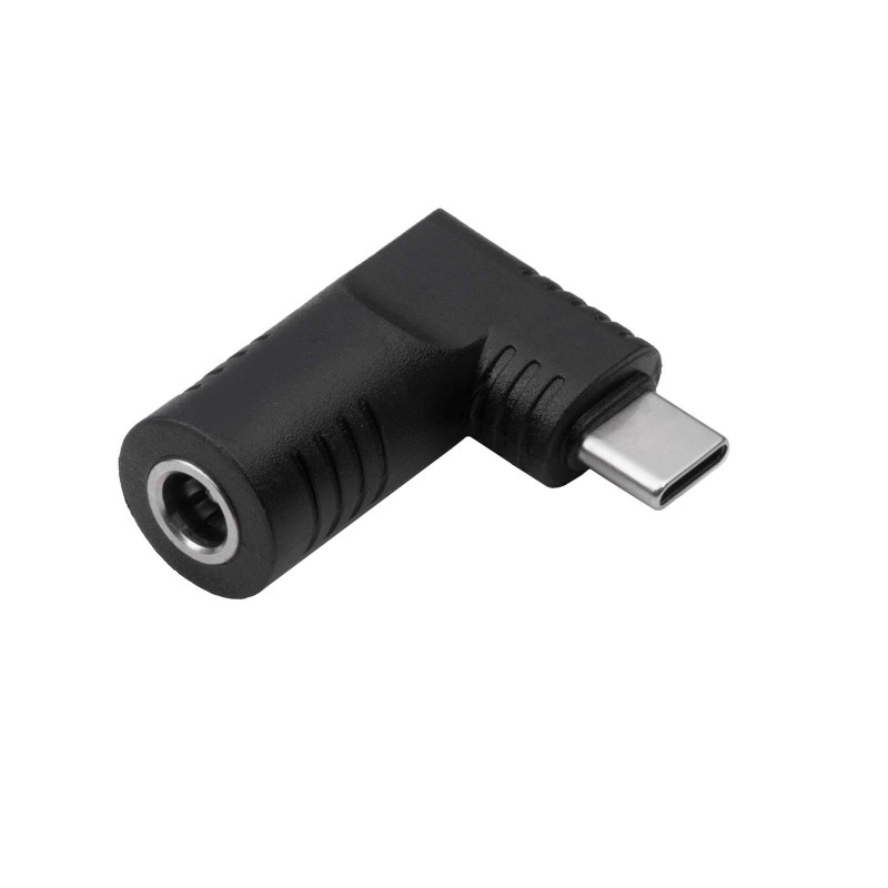 Akyga AK-ND-D08 adaptador DC 5,5 x 1,7 mm a USB-C PD para fuentes de alimentación de portátil, 65 W, para Dell